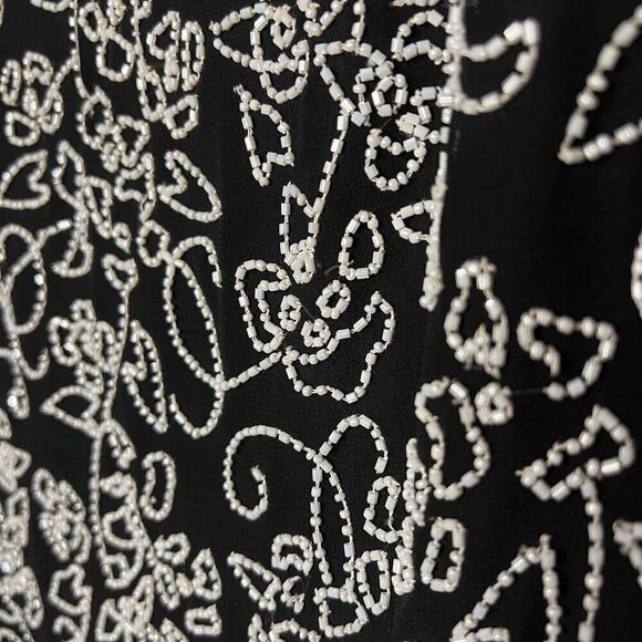 J KARA Beaded Top Womens Size Large All Over Beaded Dressy Fairy Formal Tank - Picture 5 of 12